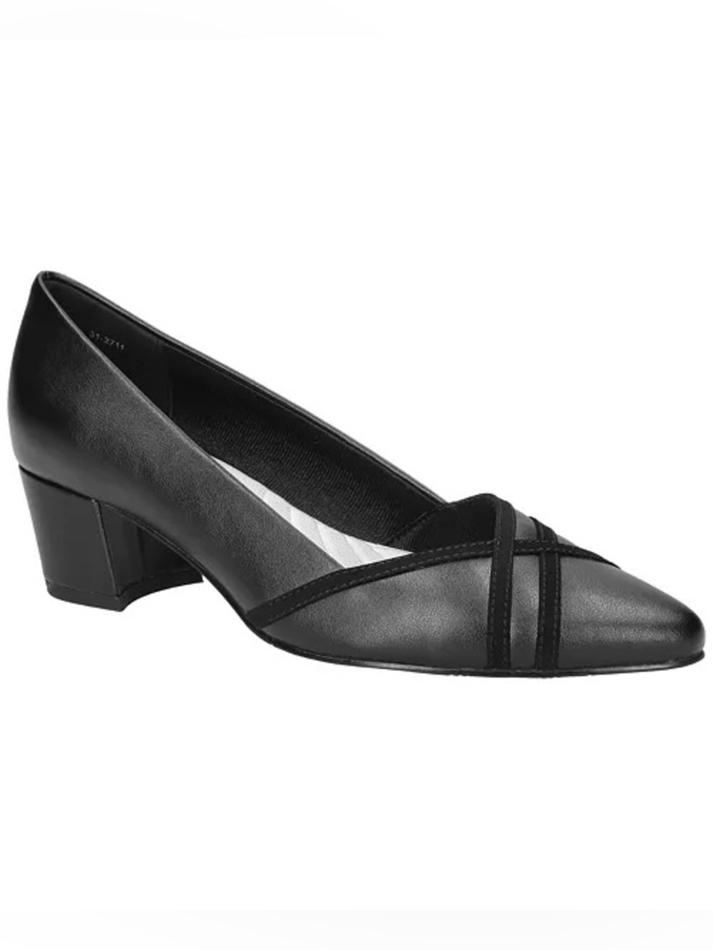 Easy Street Womens Lotus Block Heel Pumps